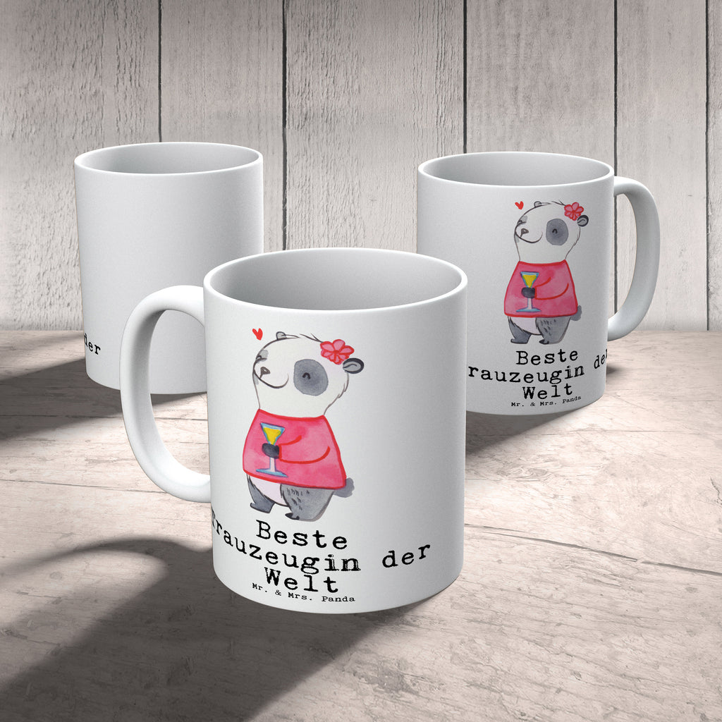 Tasse Panda Beste Trauzeugin der Welt Becher, Kaffeetasse, Kaffeebecher, Tee, Frühstück, Büro, für, Dankeschön, Geschenk, Schenken, Geburtstag, Geburtstagsgeschenk, Geschenkidee, Danke, Bedanken, Mitbringsel, Freude machen, Geschenktipp, Trauzeugin, Trauhzeugin, Freundin, Hochzeit, Heirat, JGA, Trauung, Kirche, Standesamt, Braut