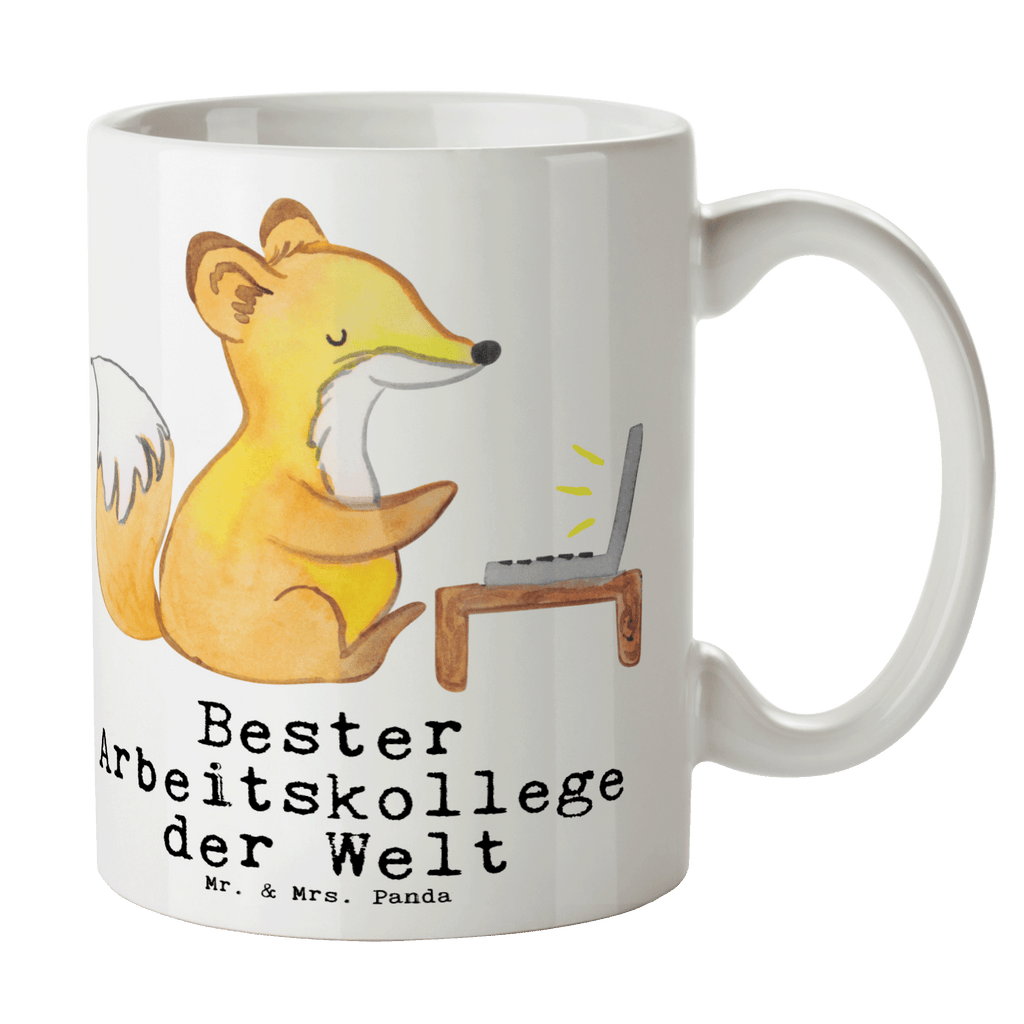Tasse Fuchs Bester Arbeitskollege der Welt Becher, Kaffeetasse, Kaffeebecher, Tee, Frühstück, Büro, für, Dankeschön, Geschenk, Schenken, Geburtstag, Geburtstagsgeschenk, Geschenkidee, Danke, Bedanken, Mitbringsel, Freude machen, Geschenktipp, Arbeitskollege, Kollege, Abschiedsgeschenk, Ruhestand, Arbeit, Mitarbeiter, Berufsgenosse, Beruf