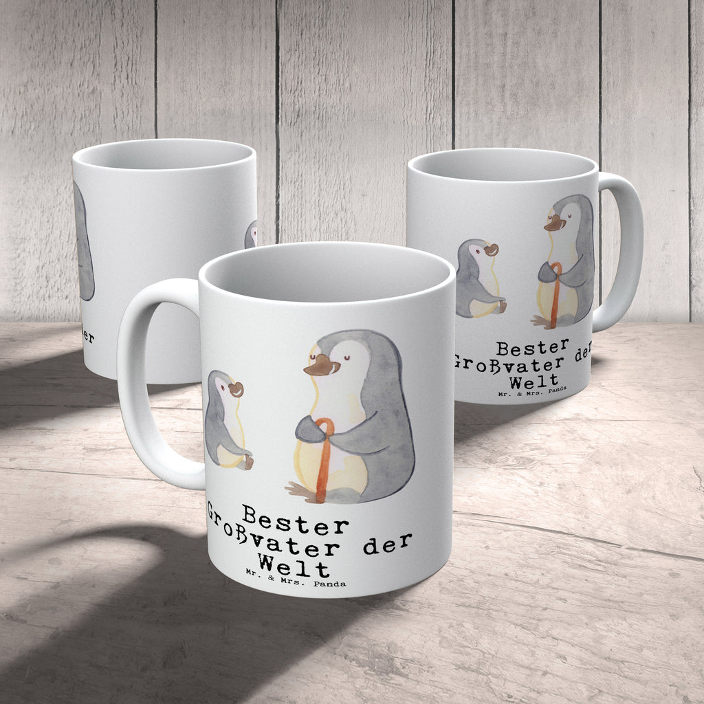 Tasse Pinguin Bester Großvater der Welt