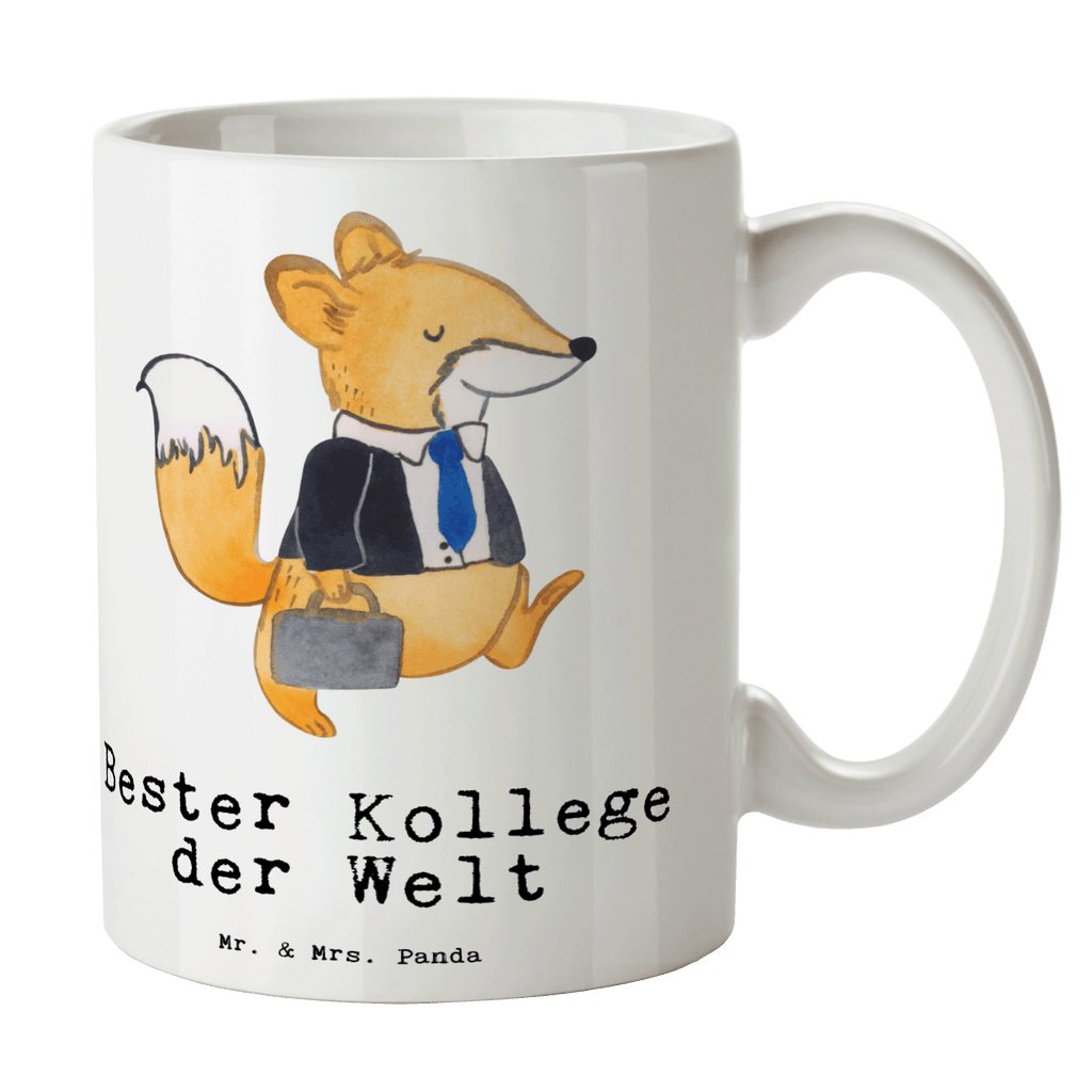 Tasse Fuchs Bester Kollege der Welt Becher, Kaffeetasse, Kaffeebecher, Tee, Frühstück, Büro, für, Dankeschön, Geschenk, Schenken, Geburtstag, Geburtstagsgeschenk, Geschenkidee, Danke, Bedanken, Mitbringsel, Freude machen, Geschenktipp, Arbeitskollege, Kollege, Abschiedsgeschenk, Ruhestand, Arbeit, Mitarbeiter, Berufsgenosse, Beruf