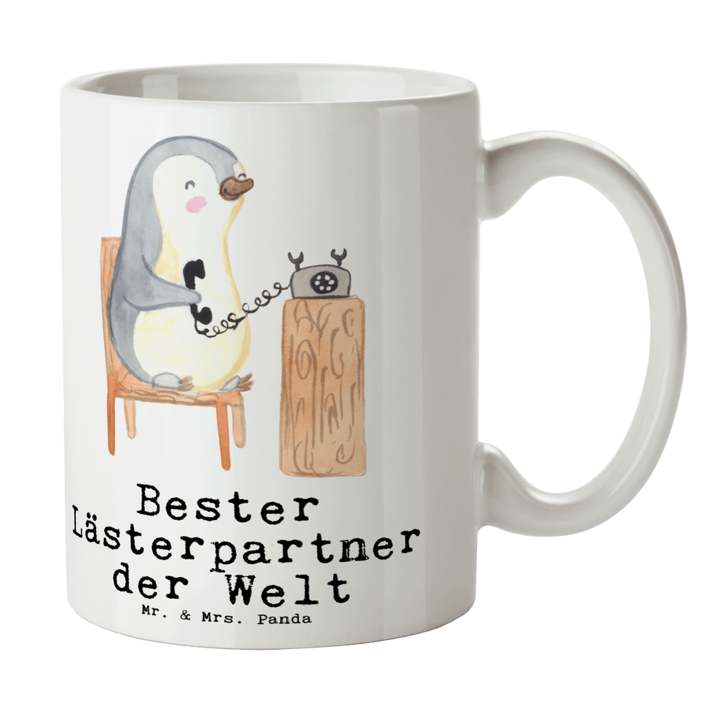 Tasse Pinguin Bester Lästerpartner der Welt Becher, Kaffeetasse, Kaffeebecher, Tee, Frühstück, Büro, für, Dankeschön, Geschenk, Schenken, Geburtstag, Geburtstagsgeschenk, Geschenkidee, Danke, Bedanken, Mitbringsel, Freude machen, Geschenktipp, Lästerpartner, Lesterpartner, lestern, Lästerschwester, Lästern, beste Freundin, Freundin, Spaß, bff