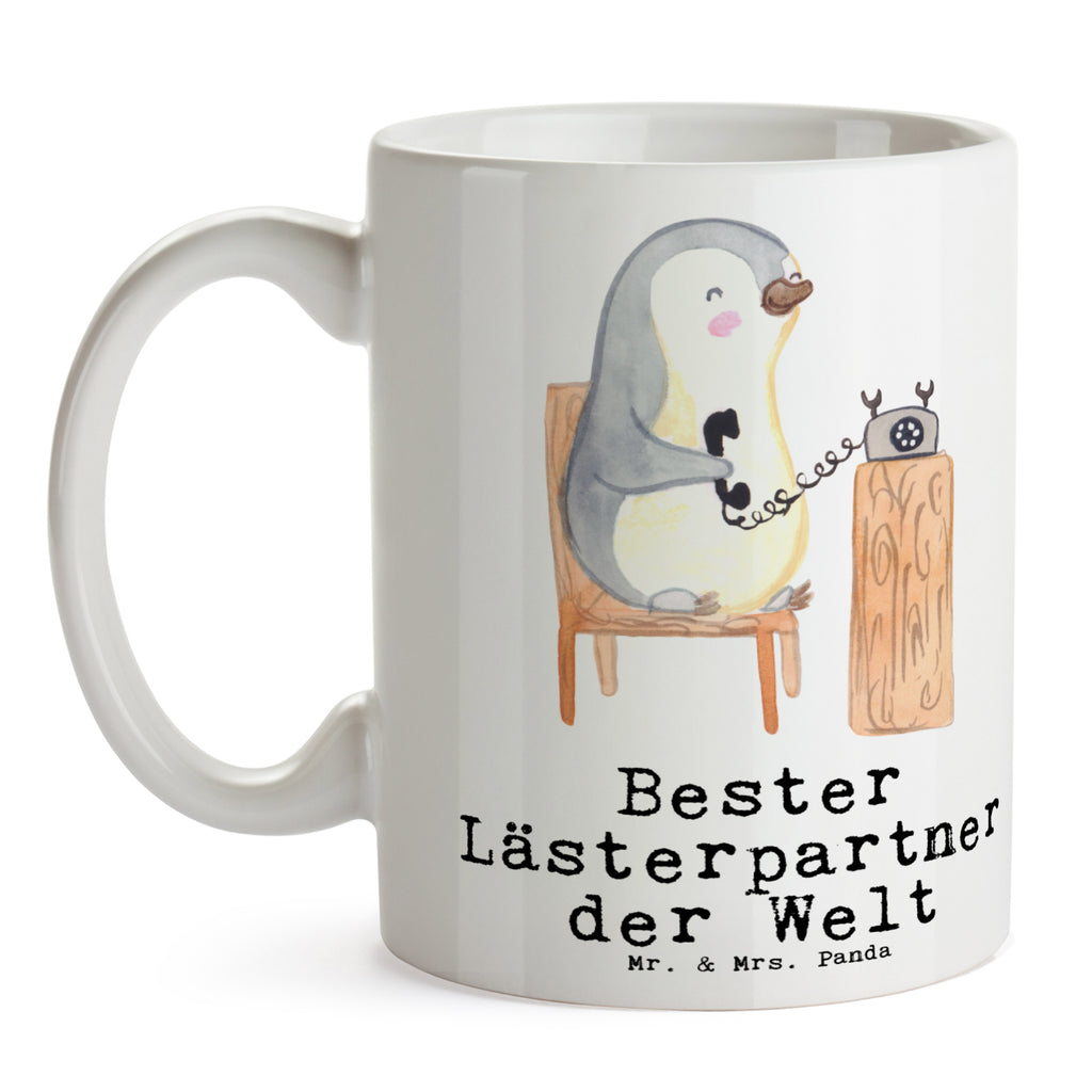 Tasse Pinguin Bester Lästerpartner der Welt Becher, Kaffeetasse, Kaffeebecher, Tee, Frühstück, Büro, für, Dankeschön, Geschenk, Schenken, Geburtstag, Geburtstagsgeschenk, Geschenkidee, Danke, Bedanken, Mitbringsel, Freude machen, Geschenktipp, Lästerpartner, Lesterpartner, lestern, Lästerschwester, Lästern, beste Freundin, Freundin, Spaß, bff