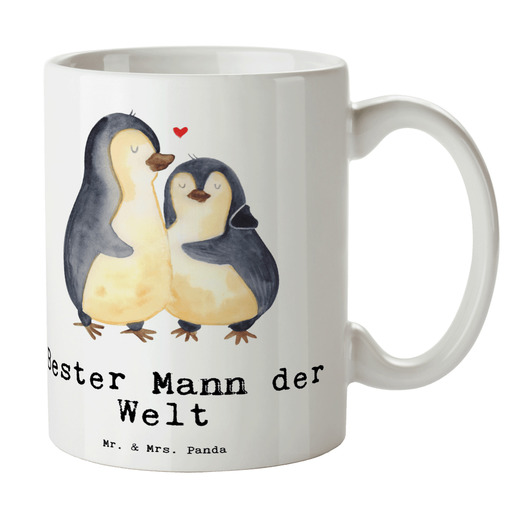 Tasse Pinguin Bester Mann der Welt Becher, Kaffeetasse, Kaffeebecher, Tee, Frühstück, Büro, für, Dankeschön, Geschenk, Schenken, Geburtstag, Geburtstagsgeschenk, Geschenkidee, Danke, Bedanken, Mitbringsel, Freude machen, Geschenktipp, Ehemann, Beste, Mann, Partner, Freund, Traummann, Liebling, Ehepartner, Ehe, Gatte, Lebensgefährte, Bräutigam, Kleinigkeit