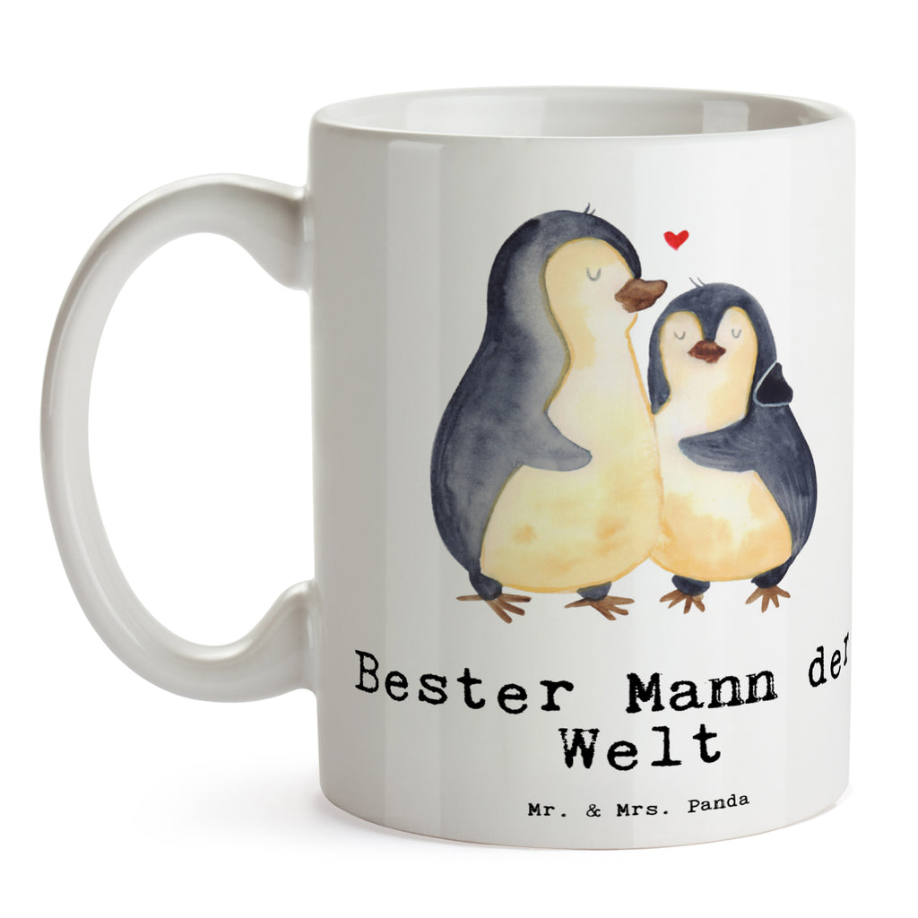 Tasse Pinguin Bester Mann der Welt Becher, Kaffeetasse, Kaffeebecher, Tee, Frühstück, Büro, für, Dankeschön, Geschenk, Schenken, Geburtstag, Geburtstagsgeschenk, Geschenkidee, Danke, Bedanken, Mitbringsel, Freude machen, Geschenktipp, Ehemann, Beste, Mann, Partner, Freund, Traummann, Liebling, Ehepartner, Ehe, Gatte, Lebensgefährte, Bräutigam, Kleinigkeit