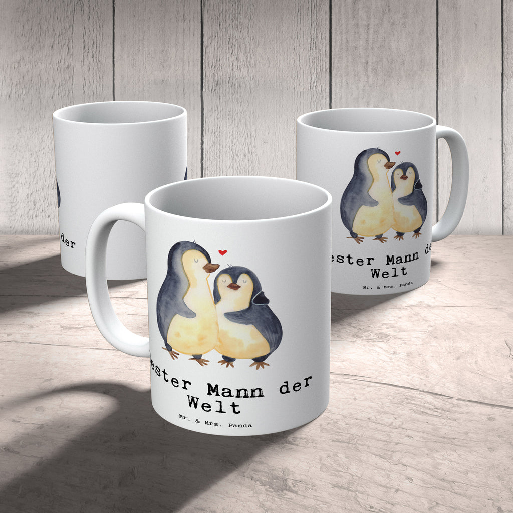Tasse Pinguin Bester Mann der Welt Becher, Kaffeetasse, Kaffeebecher, Tee, Frühstück, Büro, für, Dankeschön, Geschenk, Schenken, Geburtstag, Geburtstagsgeschenk, Geschenkidee, Danke, Bedanken, Mitbringsel, Freude machen, Geschenktipp, Ehemann, Beste, Mann, Partner, Freund, Traummann, Liebling, Ehepartner, Ehe, Gatte, Lebensgefährte, Bräutigam, Kleinigkeit