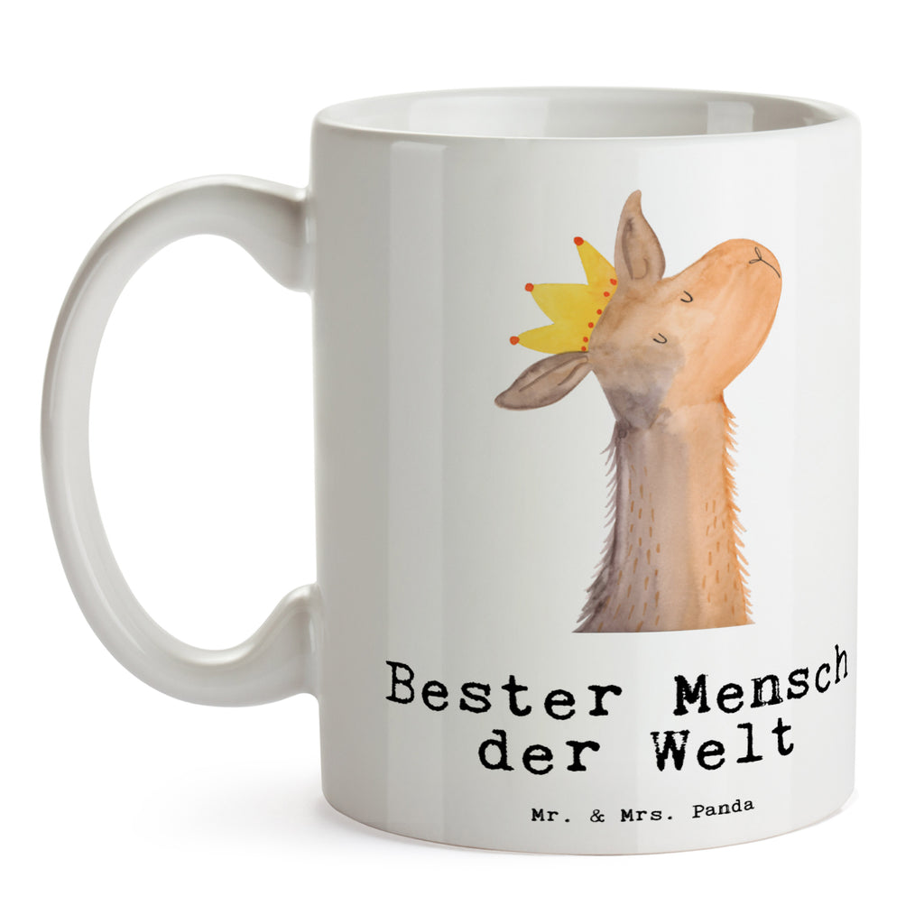 Tasse Lama Bester Mensch der Welt Becher, Kaffeetasse, Kaffeebecher, Tee, Frühstück, Büro, für, Dankeschön, Geschenk, Schenken, Geburtstag, Geburtstagsgeschenk, Geschenkidee, Danke, Bedanken, Mitbringsel, Freude machen, Geschenktipp, Lieblingsmensch, Liebling, Lieblings Mensch, tollster Mensch, Vorbild, Partner, Ehemann, Ehefrau, Liebe, Valentinstag