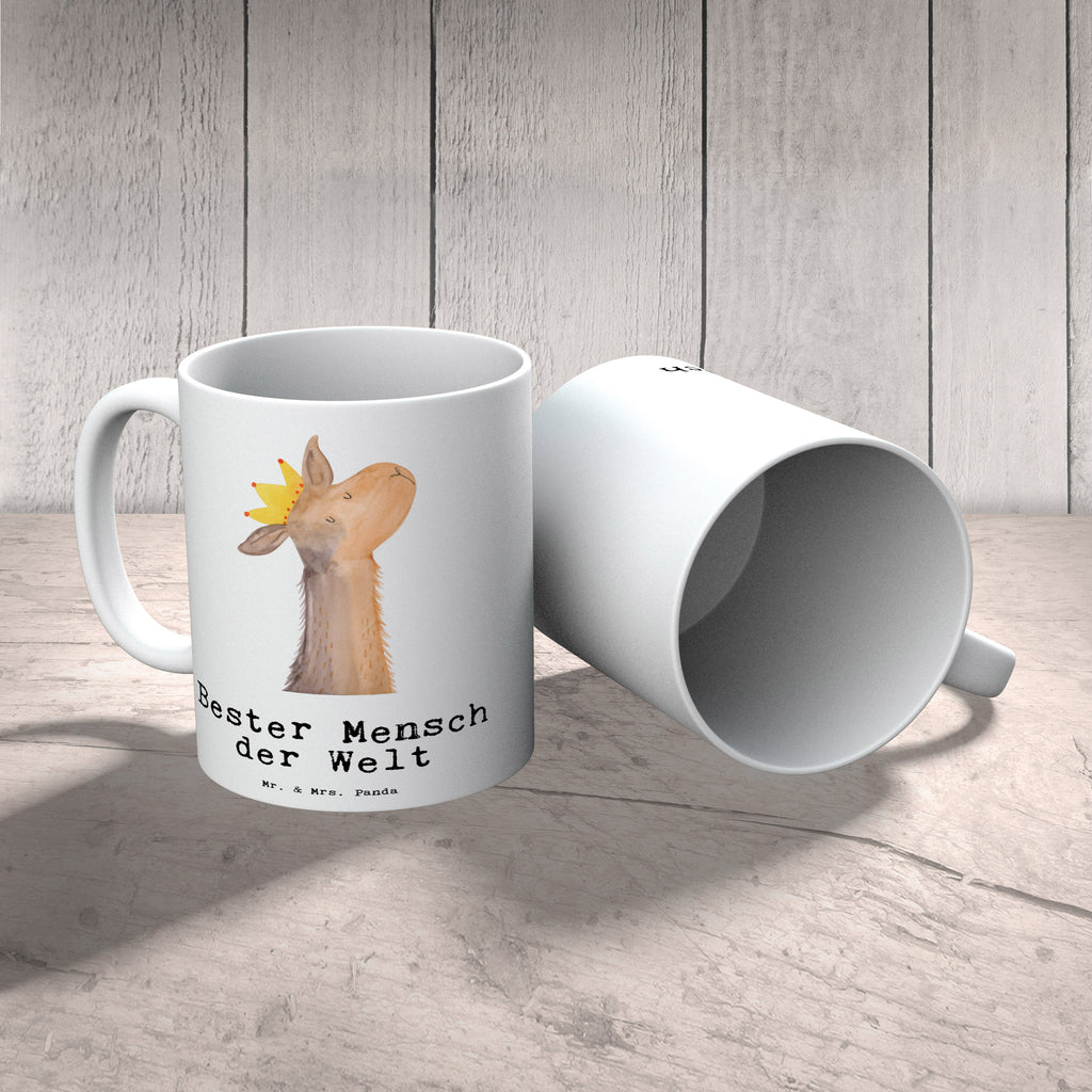 Tasse Lama Bester Mensch der Welt Becher, Kaffeetasse, Kaffeebecher, Tee, Frühstück, Büro, für, Dankeschön, Geschenk, Schenken, Geburtstag, Geburtstagsgeschenk, Geschenkidee, Danke, Bedanken, Mitbringsel, Freude machen, Geschenktipp, Lieblingsmensch, Liebling, Lieblings Mensch, tollster Mensch, Vorbild, Partner, Ehemann, Ehefrau, Liebe, Valentinstag