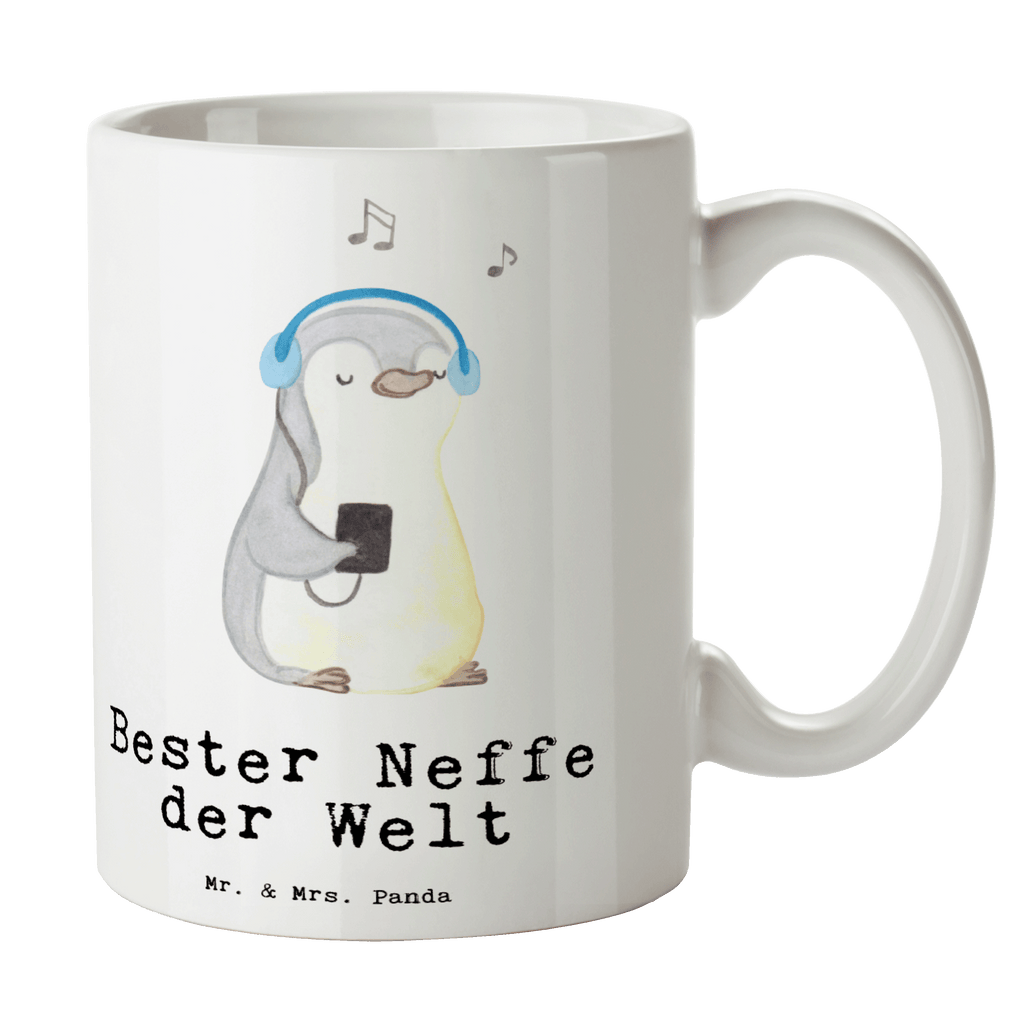 Tasse Pinguin Bester Neffe der Welt Becher, Kaffeetasse, Kaffeebecher, Tee, Frühstück, Büro, für, Dankeschön, Geschenk, Schenken, Geburtstag, Geburtstagsgeschenk, Geschenkidee, Danke, Bedanken, Mitbringsel, Freude machen, Geschenktipp, Neffe, Onkel, Tante, Patentante, Patentonkel, Patenkind, Taufe, Sohn der Schwester, Sohn des Bruders, Bester