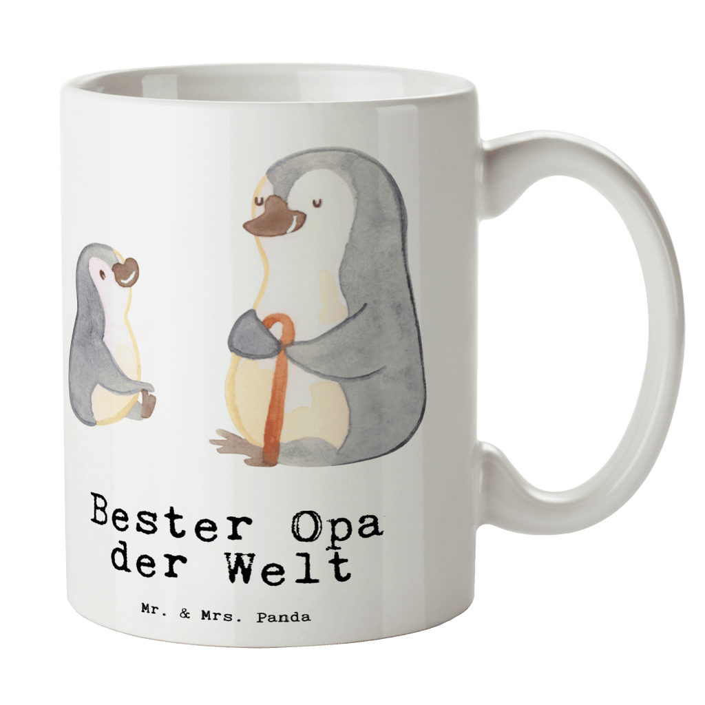 Tasse Pinguin Bester Opa der Welt Becher, Kaffeetasse, Kaffeebecher, Tee, Frühstück, Büro, für, Dankeschön, Geschenk, Schenken, Geburtstag, Geburtstagsgeschenk, Geschenkidee, Danke, Bedanken, Mitbringsel, Freude machen, Geschenktipp, Großvater, Grossvater, Opa, Opi. Großpapa, Großeltern, Enkel, Enkelin, Enkelkind, Kleinigkeit, Oppa, Oppi, Bester