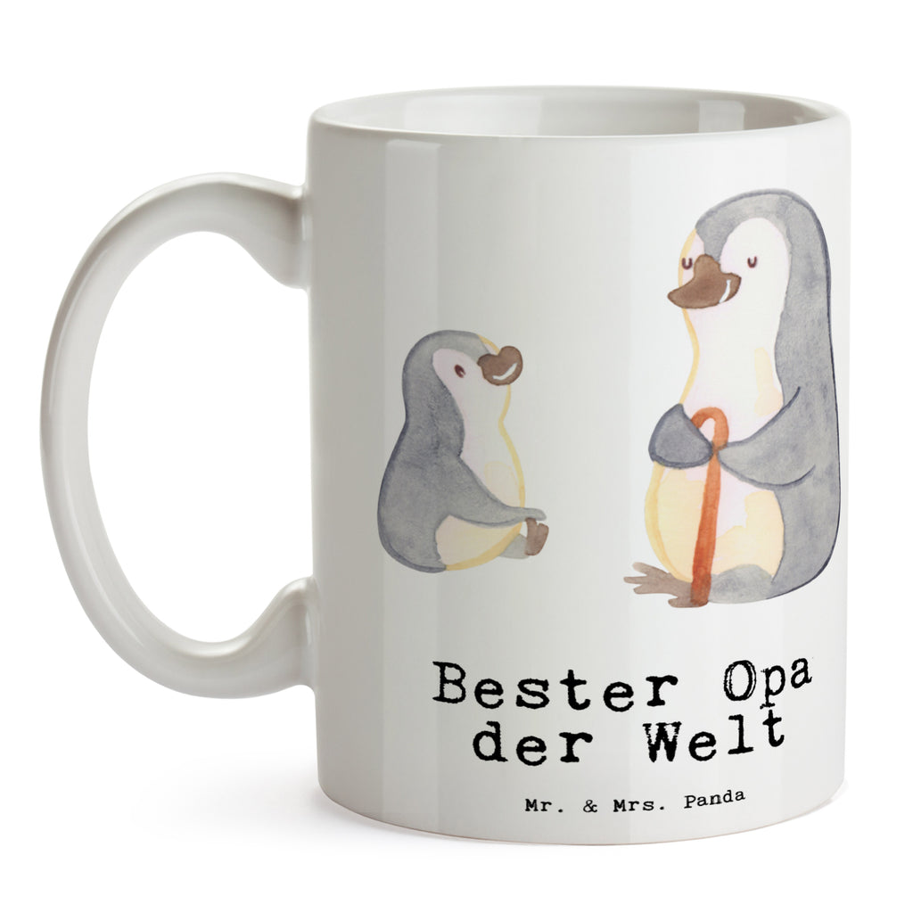 Tasse Pinguin Bester Opa der Welt Becher, Kaffeetasse, Kaffeebecher, Tee, Frühstück, Büro, für, Dankeschön, Geschenk, Schenken, Geburtstag, Geburtstagsgeschenk, Geschenkidee, Danke, Bedanken, Mitbringsel, Freude machen, Geschenktipp, Großvater, Grossvater, Opa, Opi. Großpapa, Großeltern, Enkel, Enkelin, Enkelkind, Kleinigkeit, Oppa, Oppi, Bester