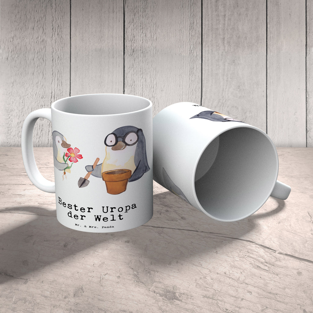 Tasse Pinguin Bester Uropa der Welt Becher, Kaffeetasse, Kaffeebecher, Tee, Frühstück, Büro, für, Dankeschön, Geschenk, Schenken, Geburtstag, Geburtstagsgeschenk, Geschenkidee, Danke, Bedanken, Mitbringsel, Freude machen, Geschenktipp, Uropa, Uhropa, Ur Opa, Urgroßeltern, Grossvater, Großvater, Opa, Opi. Großpapa, Großeltern, Enkel, Enkelin, Enkelkind, Kleinigkeit, Oppa, Oppi, Bester, Uropa Mitbringsel