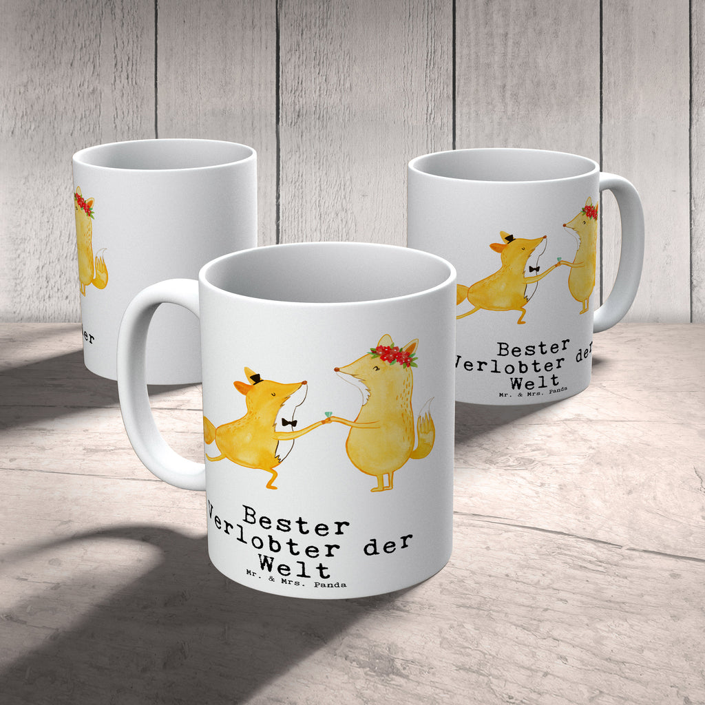 Tasse Fuchs Bester Verlobter der Welt Becher, Kaffeetasse, Kaffeebecher, Tee, Frühstück, Büro, für, Dankeschön, Geschenk, Schenken, Geburtstag, Geburtstagsgeschenk, Geschenkidee, Danke, Bedanken, Mitbringsel, Freude machen, Geschenktipp, Verlobter, Verloben, Verlobung, Traummann, Mann, Freund, Ehemann, Zukünftiger, Hochzeit, Ehe