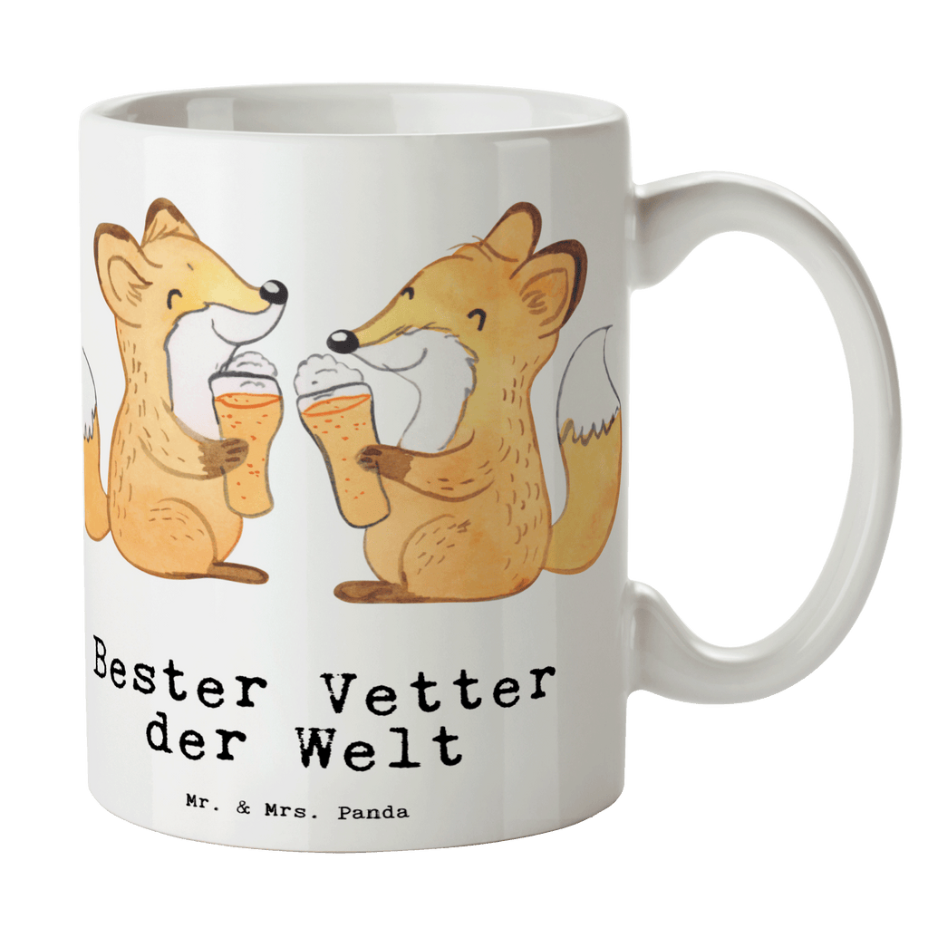 Tasse Fuchs Bester Vetter der Welt Becher, Kaffeetasse, Kaffeebecher, Tee, Frühstück, Büro, für, Dankeschön, Geschenk, Schenken, Geburtstag, Geburtstagsgeschenk, Geschenkidee, Danke, Bedanken, Mitbringsel, Freude machen, Geschenktipp, Vetter, Cousin, Kousin, Sohn von Onkel, Sohn von Tante, Familie, Verwandtschaft, Cousine