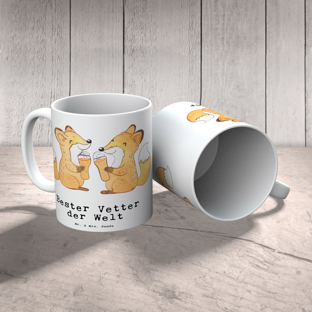 Tasse Fuchs Bester Vetter der Welt Becher, Kaffeetasse, Kaffeebecher, Tee, Frühstück, Büro, für, Dankeschön, Geschenk, Schenken, Geburtstag, Geburtstagsgeschenk, Geschenkidee, Danke, Bedanken, Mitbringsel, Freude machen, Geschenktipp, Vetter, Cousin, Kousin, Sohn von Onkel, Sohn von Tante, Familie, Verwandtschaft, Cousine