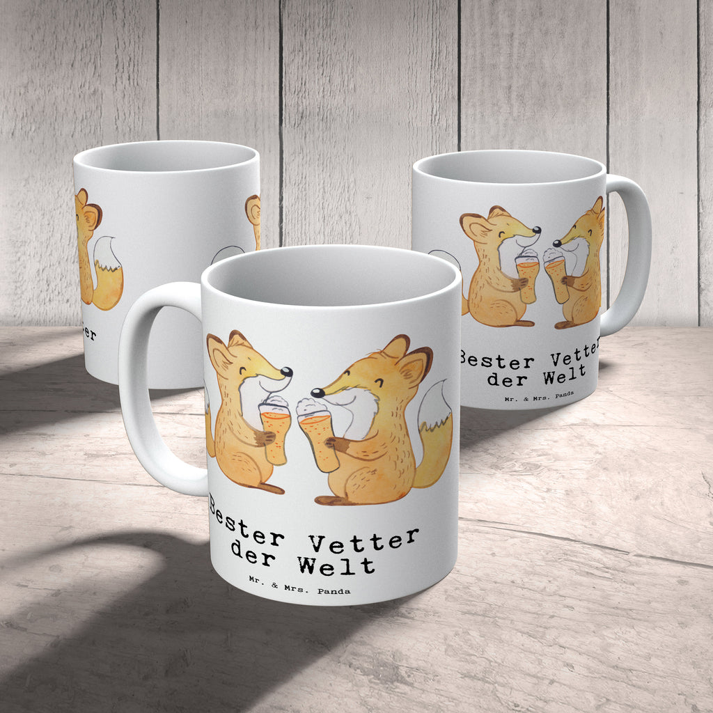 Tasse Fuchs Bester Vetter der Welt Becher, Kaffeetasse, Kaffeebecher, Tee, Frühstück, Büro, für, Dankeschön, Geschenk, Schenken, Geburtstag, Geburtstagsgeschenk, Geschenkidee, Danke, Bedanken, Mitbringsel, Freude machen, Geschenktipp, Vetter, Cousin, Kousin, Sohn von Onkel, Sohn von Tante, Familie, Verwandtschaft, Cousine
