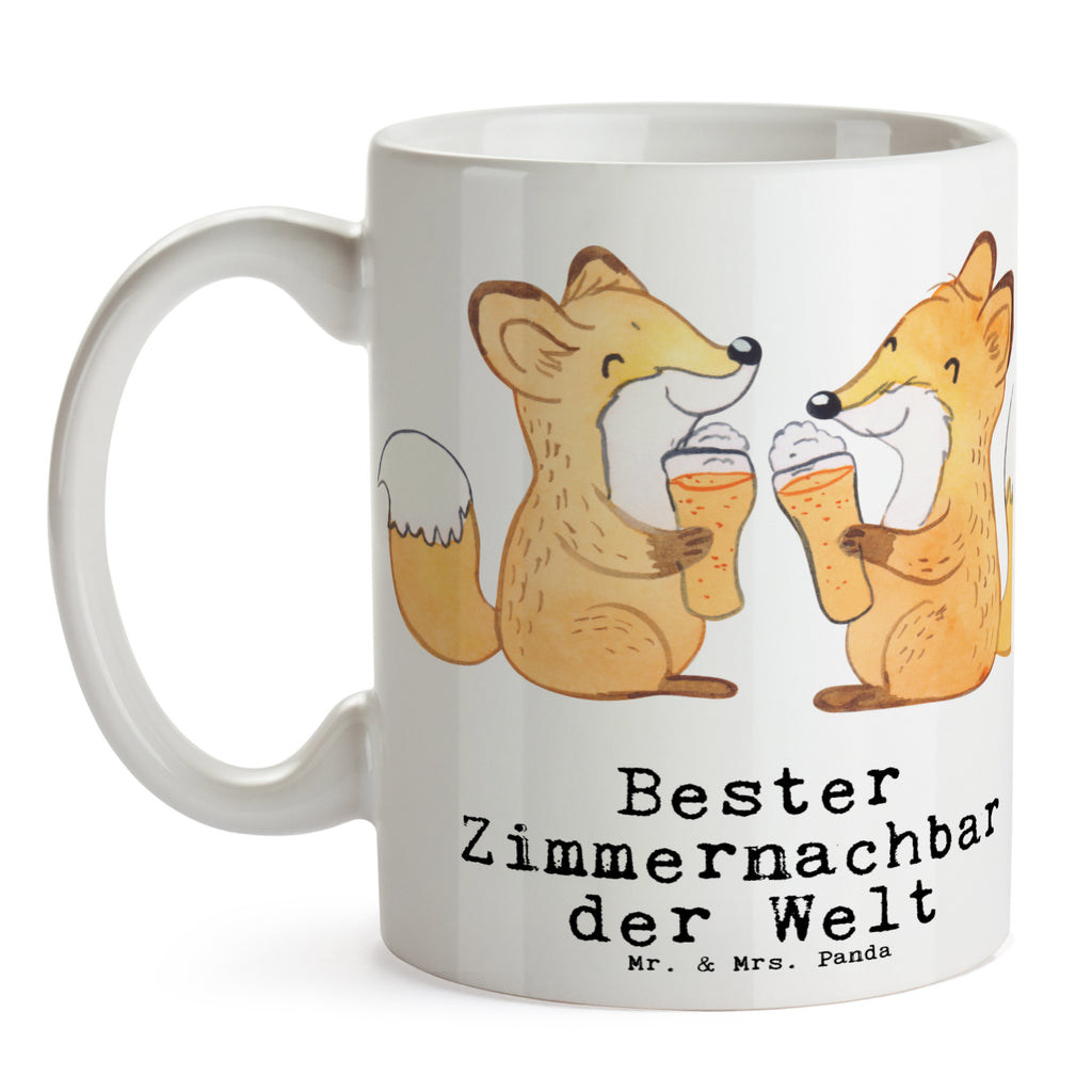 Tasse Fuchs Bester Zimmernachbar der Welt Becher, Kaffeetasse, Kaffeebecher, Tee, Frühstück, Büro, für, Dankeschön, Geschenk, Schenken, Geburtstag, Geburtstagsgeschenk, Geschenkidee, Danke, Bedanken, Mitbringsel, Freude machen, Geschenktipp, Zimmernachbar, Zimmernachbarn, Zimmer, Krankenhaus, Patient, Kollegin, Wohnheim, Nachbar, WG, Studentenwohnheim