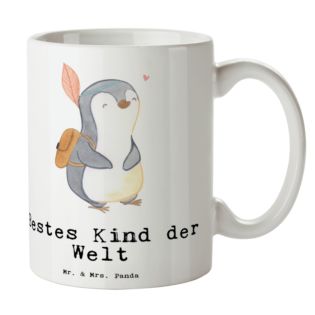 Tasse Pinguin Bestes Kind der Welt Becher, Kaffeetasse, Kaffeebecher, Tee, Frühstück, Büro, für, Dankeschön, Geschenk, Schenken, Geburtstag, Geburtstagsgeschenk, Geschenkidee, Danke, Bedanken, Mitbringsel, Freude machen, Geschenktipp, Kinder, Kind, Kid, Kids, Kiddy, Bestes, Tochter, Sohn, Nachwuchs, Geburt, Liebling, Taufe