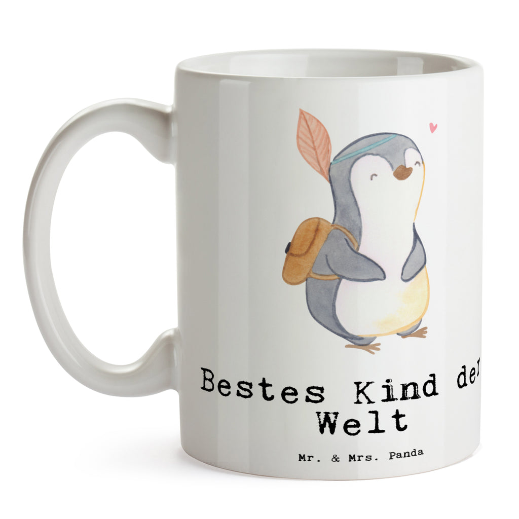 Tasse Pinguin Bestes Kind der Welt Becher, Kaffeetasse, Kaffeebecher, Tee, Frühstück, Büro, für, Dankeschön, Geschenk, Schenken, Geburtstag, Geburtstagsgeschenk, Geschenkidee, Danke, Bedanken, Mitbringsel, Freude machen, Geschenktipp, Kinder, Kind, Kid, Kids, Kiddy, Bestes, Tochter, Sohn, Nachwuchs, Geburt, Liebling, Taufe