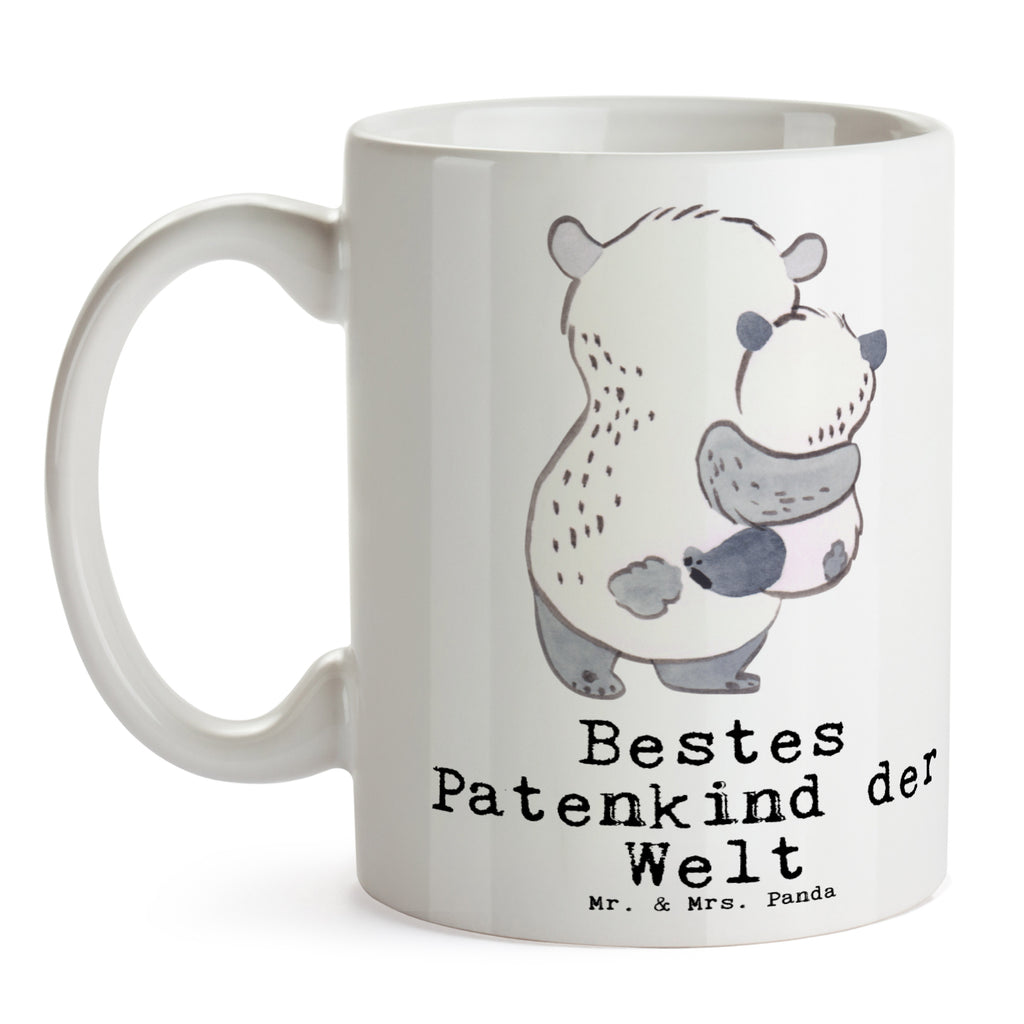 Tasse Panda Bestes Patenkind der Welt Becher, Kaffeetasse, Kaffeebecher, Tee, Frühstück, Büro, für, Dankeschön, Geschenk, Schenken, Geburtstag, Geburtstagsgeschenk, Geschenkidee, Danke, Bedanken, Mitbringsel, Freude machen, Geschenktipp, Patenkind, Paten Kind, Pate, Taufe, Taufgeschenk, Patenonkel, Patentante, Tauffeier, Täufling, Nichte, Neffe