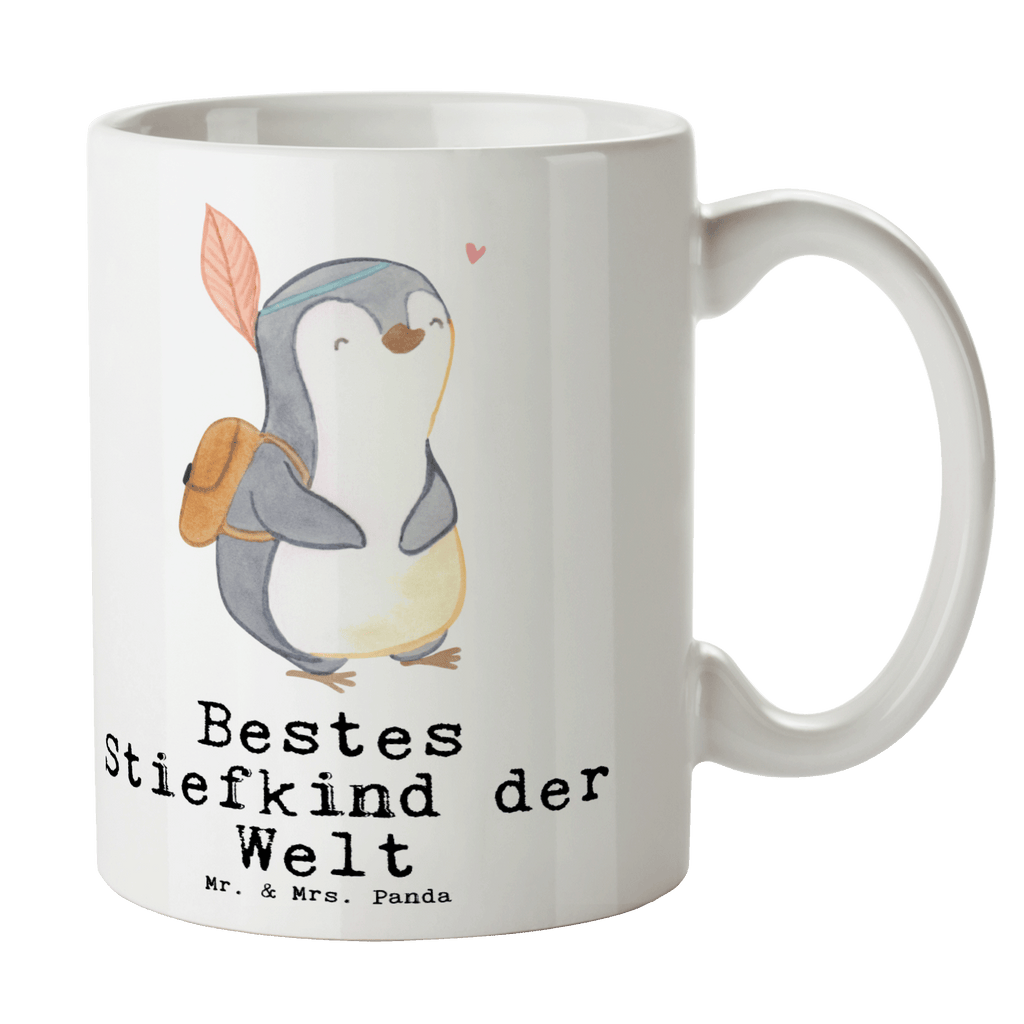 Tasse Pinguin Bestes Stiefkind der Welt Becher, Kaffeetasse, Kaffeebecher, Tee, Frühstück, Büro, für, Dankeschön, Geschenk, Schenken, Geburtstag, Geburtstagsgeschenk, Geschenkidee, Danke, Bedanken, Mitbringsel, Freude machen, Geschenktipp, Stiefkind, angeheiratet, Kinder, Kind, Kid, Kids, Kiddy, Bestes, Tochter, Sohn, Nachwuchs, Geburt, Liebling, Taufe