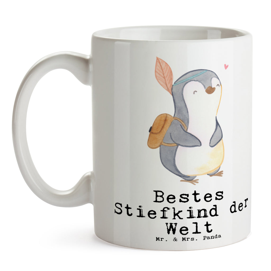 Tasse Pinguin Bestes Stiefkind der Welt Becher, Kaffeetasse, Kaffeebecher, Tee, Frühstück, Büro, für, Dankeschön, Geschenk, Schenken, Geburtstag, Geburtstagsgeschenk, Geschenkidee, Danke, Bedanken, Mitbringsel, Freude machen, Geschenktipp, Stiefkind, angeheiratet, Kinder, Kind, Kid, Kids, Kiddy, Bestes, Tochter, Sohn, Nachwuchs, Geburt, Liebling, Taufe