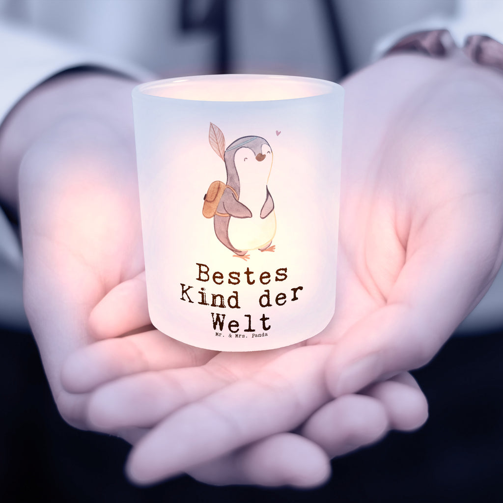 Windlicht Pinguin Bestes Kind der Welt Kinder, Kind, Kid, Kids, Kiddy, Bestes, Tochter, Sohn, Nachwuchs, Geburt, Geburtstag, Liebling, Taufe,  Windlicht Glas, Teelichtglas, Teelichthalter, Teelichter, Kerzenglas, Windlicht Kerze, Kerzenlicht  für, Dankeschön, Geschenk, Schenken, Geburtstag, Geburtstagsgeschenk, Geschenkidee, Danke, Bedanken, Mitbringsel, Freude machen, Geschenktipp