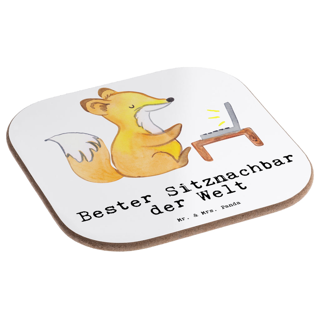 Quadratische Untersetzer Fuchs Bester Sitznachbar der Welt Bierdeckel, Glasuntersetzer, Untersetzer Gläser, Getränkeuntersetzer, für, Dankeschön, Geschenk, Schenken, Geburtstag, Geburtstagsgeschenk, Geschenkidee, Danke, Bedanken, Mitbringsel, Freude machen, Geschenktipp, Sitznachbar, Stuhlnachbar, Nachbar, Uni, Universität, Seminar, Kommilitone, Tischnachbar, Schule, Mitschüler, Mitstudent, Hochschule