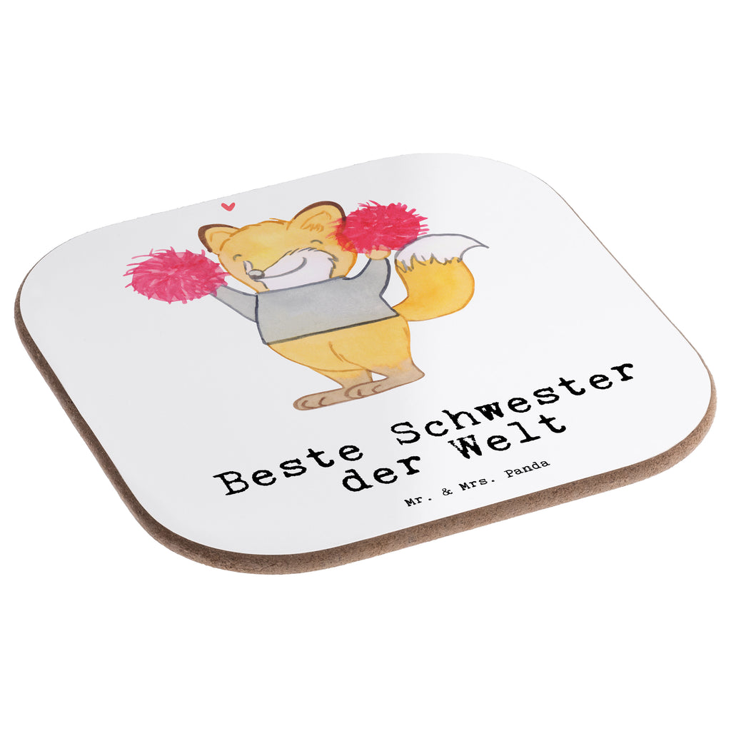 Quadratische Untersetzer Fuchs Beste Schwester der Welt Bierdeckel, Glasuntersetzer, Untersetzer Gläser, Getränkeuntersetzer, für, Dankeschön, Geschenk, Schenken, Geburtstag, Geburtstagsgeschenk, Geschenkidee, Danke, Bedanken, Mitbringsel, Freude machen, Geschenktipp, Schwester, Geschwister, Schwesterherz, Sister, Familie, Kleinigkeit, Beste, Tochter
