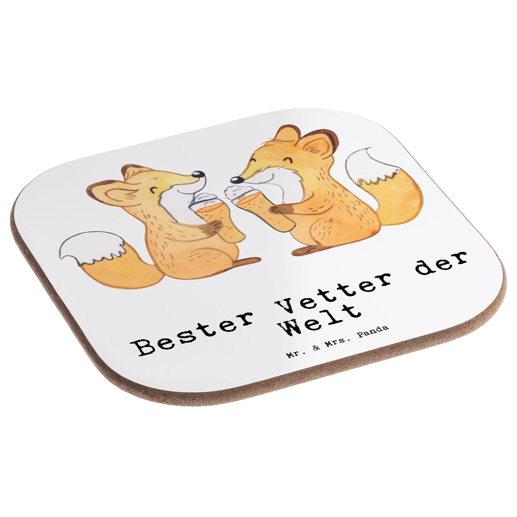 Quadratische Untersetzer Fuchs Bester Vetter der Welt Bierdeckel, Glasuntersetzer, Untersetzer Gläser, Getränkeuntersetzer, für, Dankeschön, Geschenk, Schenken, Geburtstag, Geburtstagsgeschenk, Geschenkidee, Danke, Bedanken, Mitbringsel, Freude machen, Geschenktipp, Vetter, Cousin, Kousin, Sohn von Onkel, Sohn von Tante, Familie, Verwandtschaft, Cousine