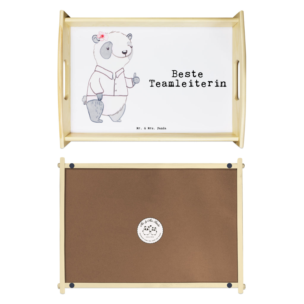 Serviertablett Panda Beste Teamleiterin Tablett, Holztablett, Küchentablett, Dekotablett, Frühstückstablett, für, Dankeschön, Geschenk, Schenken, Geburtstag, Geburtstagsgeschenk, Geschenkidee, Danke, Bedanken, Mitbringsel, Freude machen, Geschenktipp, Teamleiterin, Seminarleiterin, Gruppenleiterin, Leiterin, Kollegin, Chefin, Vorgesetzte, Abschied, Abschiedsgeschenk, Ruhestand