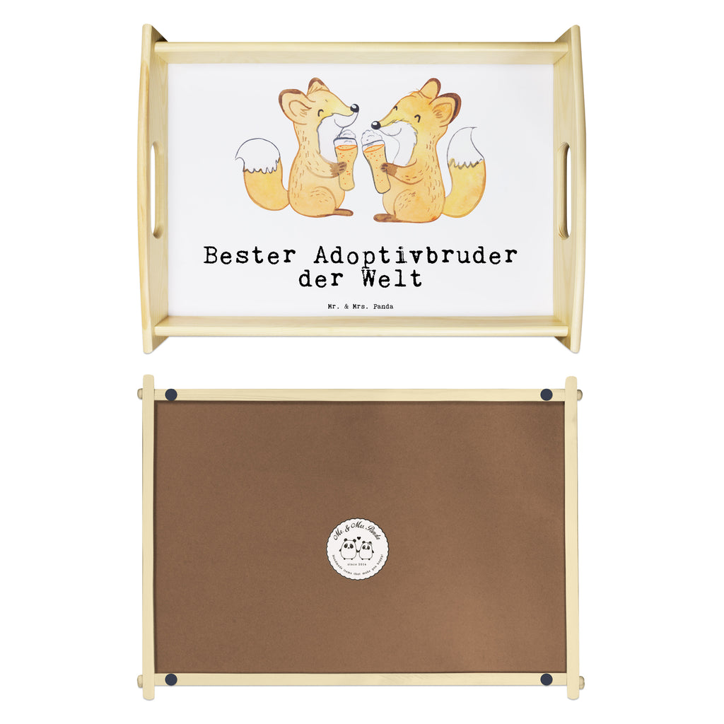 Serviertablett Fuchs Bester Adoptivbruder der Welt Tablett, Holztablett, Küchentablett, Dekotablett, Frühstückstablett, für, Dankeschön, Geschenk, Schenken, Geburtstag, Geburtstagsgeschenk, Geschenkidee, Danke, Bedanken, Mitbringsel, Freude machen, Geschenktipp, Adoptivbruder, adoptiert, Bruder, Brudi, Geschwister, Bruderherz, Schwester, Familie, Kleinigkeit, Brother, Bester, Sohn