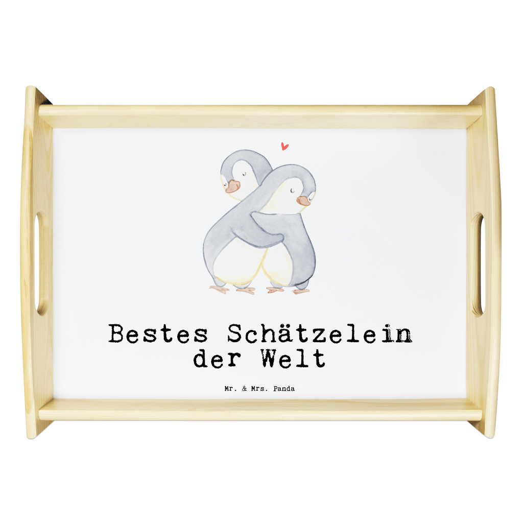 Serviertablett Pinguin Bestes Schätzelein der Welt Tablett, Holztablett, Küchentablett, Dekotablett, Frühstückstablett, für, Dankeschön, Geschenk, Schenken, Geburtstag, Geburtstagsgeschenk, Geschenkidee, Danke, Bedanken, Mitbringsel, Freude machen, Geschenktipp, Schätzelein, Schätzchen, Schatz, Schatzi, Ehemann, Ehefrau, Freundin, Freund, Frau, Mann, Kosename, Hochzeitstag