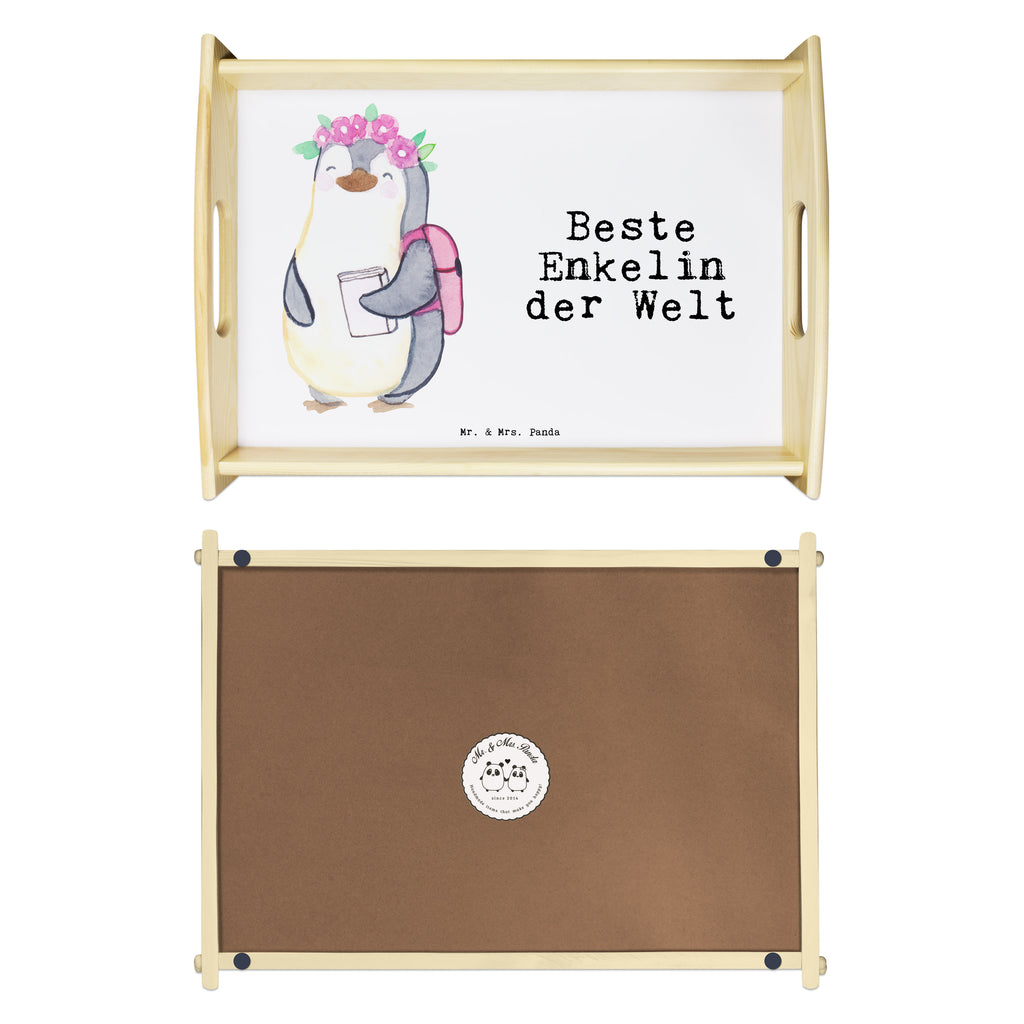 Serviertablett Pinguin Beste Enkelin der Welt Tablett, Holztablett, Küchentablett, Dekotablett, Frühstückstablett, für, Dankeschön, Geschenk, Schenken, Geburtstag, Geburtstagsgeschenk, Geschenkidee, Danke, Bedanken, Mitbringsel, Freude machen, Geschenktipp, Enkelin, Enkelkind, Enkeltochter, Oma, Opa, Kind von Tochter, Kind von Sohn, Großtochter, Taufe