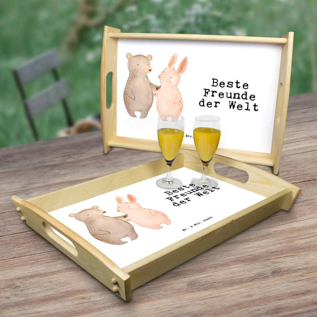 Serviertablett Hase Beste Freunde der Welt Tablett, Holztablett, Küchentablett, Dekotablett, Frühstückstablett, für, Dankeschön, Geschenk, Schenken, Geburtstag, Geburtstagsgeschenk, Geschenkidee, Danke, Bedanken, Mitbringsel, Freude machen, Geschenktipp, Freunde, best friends, Freundschaft, Freundin, Freund, Clique, Kumpel, bae, bff