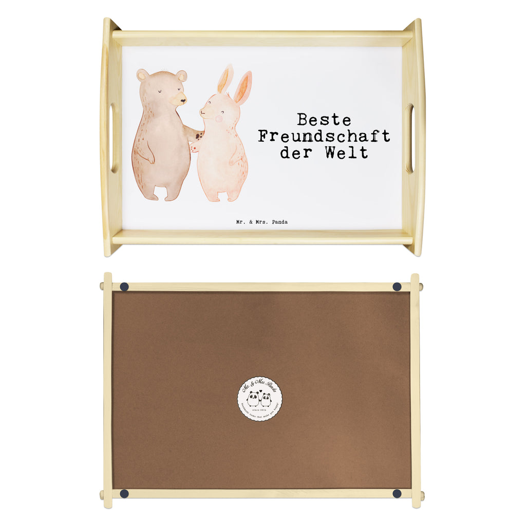 Serviertablett Hase Beste Freundschaft der Welt Tablett, Holztablett, Küchentablett, Dekotablett, Frühstückstablett, für, Dankeschön, Geschenk, Schenken, Geburtstag, Geburtstagsgeschenk, Geschenkidee, Danke, Bedanken, Mitbringsel, Freude machen, Geschenktipp, Freundschaft, Freunde, Freunde fürs Leben, best friends, Freundin, Freund, Clique, Kumpel, bae, bff