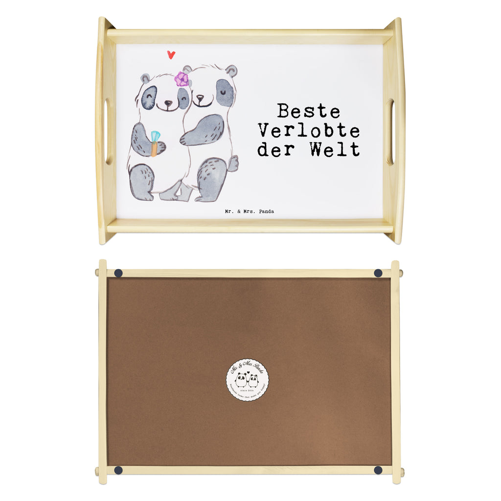 Serviertablett Panda Beste Verlobte der Welt Tablett, Holztablett, Küchentablett, Dekotablett, Frühstückstablett, für, Dankeschön, Geschenk, Schenken, Geburtstag, Geburtstagsgeschenk, Geschenkidee, Danke, Bedanken, Mitbringsel, Freude machen, Geschenktipp, Verlobte, Verloben, Verlobung, Traumfrau, Frau, Freundin, Ehefrau, Zukünftige, Hochzeit, Ehe