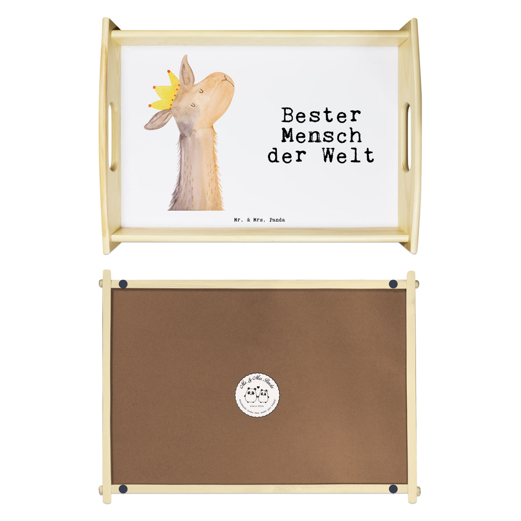 Serviertablett Lama Bester Mensch der Welt Tablett, Holztablett, Küchentablett, Dekotablett, Frühstückstablett, für, Dankeschön, Geschenk, Schenken, Geburtstag, Geburtstagsgeschenk, Geschenkidee, Danke, Bedanken, Mitbringsel, Freude machen, Geschenktipp, Lieblingsmensch, Liebling, Lieblings Mensch, tollster Mensch, Vorbild, Partner, Ehemann, Ehefrau, Liebe, Valentinstag