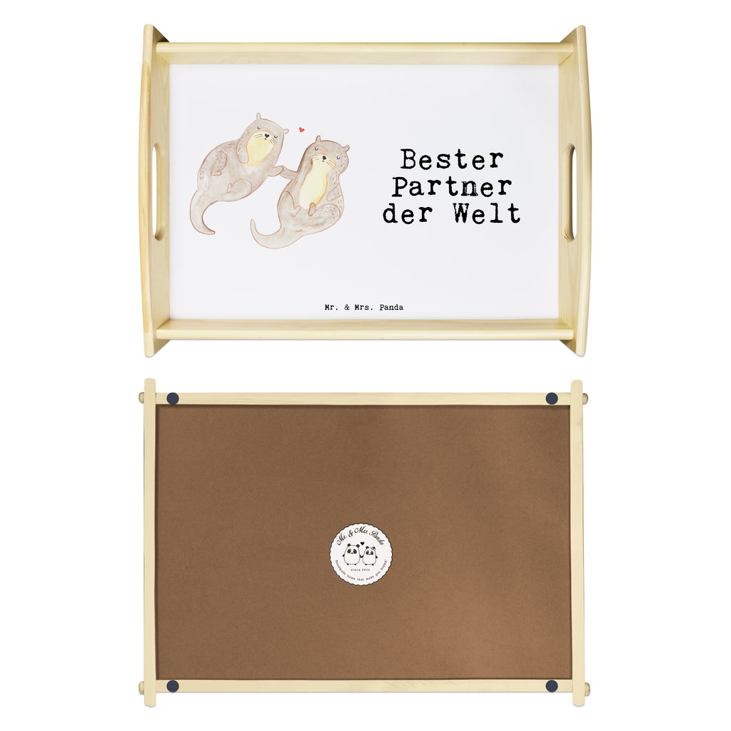 Serviertablett Otter Bester Partner der Welt Tablett, Holztablett, Küchentablett, Dekotablett, Frühstückstablett, für, Dankeschön, Geschenk, Schenken, Geburtstag, Geburtstagsgeschenk, Geschenkidee, Danke, Bedanken, Mitbringsel, Freude machen, Geschenktipp, Partner, Ehepartner, Mann, Frau, Ehefrau, Ehemann. Freundin, Freund, Lebensgefährte, Paar, Liebe