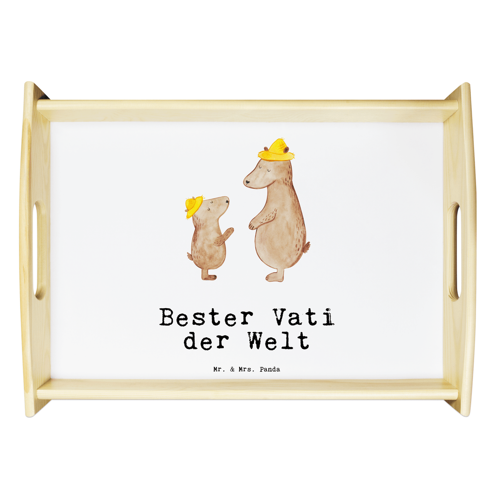 Serviertablett Bär Bester Vati der Welt Tablett, Holztablett, Küchentablett, Dekotablett, Frühstückstablett, für, Dankeschön, Geschenk, Schenken, Geburtstag, Geburtstagsgeschenk, Geschenkidee, Danke, Bedanken, Mitbringsel, Freude machen, Geschenktipp, Vater, Papa, Dad, Daddy, Paps, Papi, Vati, Eltern, Geschenk Vater, Mann, Familie, Bester, Kleinigkeit