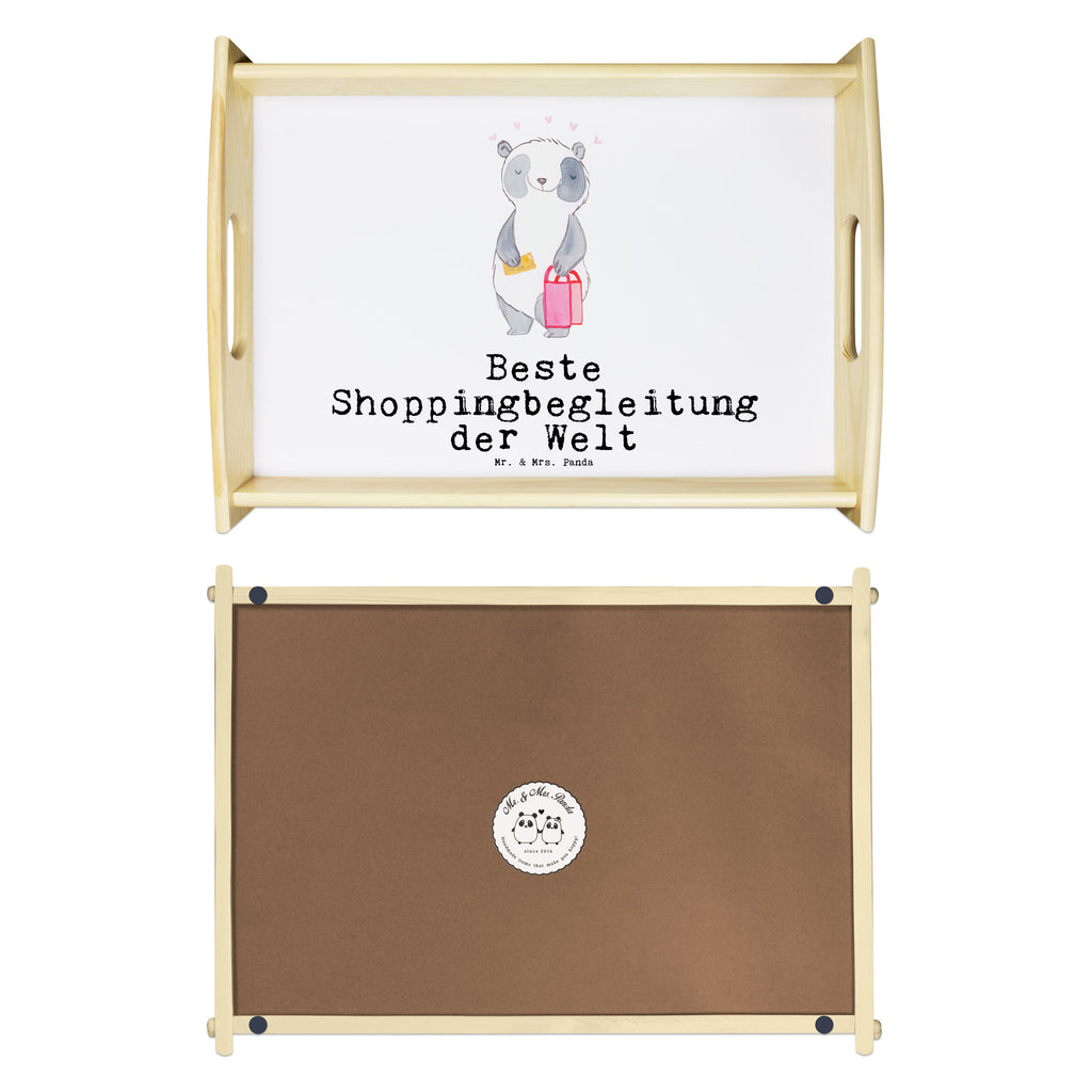 Serviertablett Panda Beste Shoppingbegleitung der Welt Tablett, Holztablett, Küchentablett, Dekotablett, Frühstückstablett, für, Dankeschön, Geschenk, Schenken, Geburtstag, Geburtstagsgeschenk, Geschenkidee, Danke, Bedanken, Mitbringsel, Freude machen, Geschenktipp, Shoppingbegleitung, Shoppingpartner, Begleitung, Shoppen, Partner, Freundin, Freund, bff, Shopping, Einkaufen, Shopping-Queen, Queen, Bester