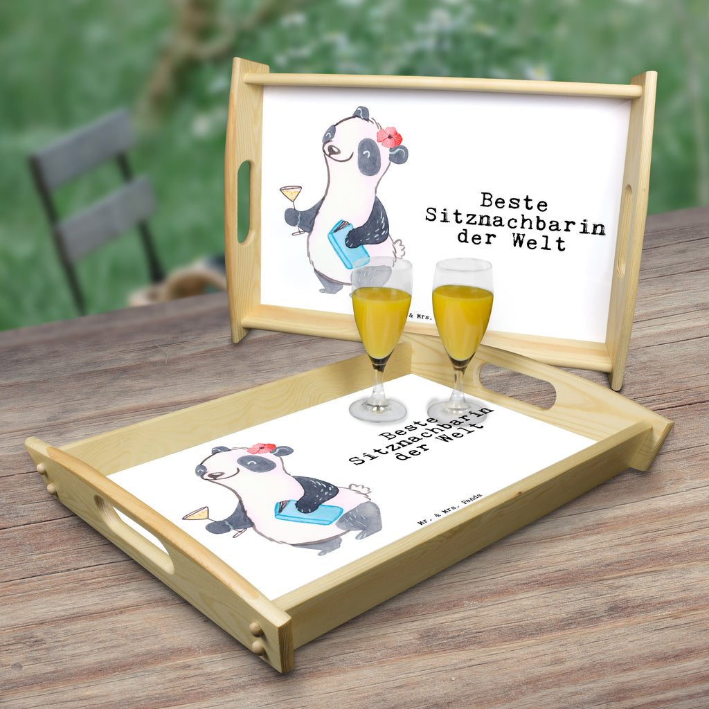 Serviertablett Panda Beste Sitznachbarin der Welt Tablett, Holztablett, Küchentablett, Dekotablett, Frühstückstablett, für, Dankeschön, Geschenk, Schenken, Geburtstag, Geburtstagsgeschenk, Geschenkidee, Danke, Bedanken, Mitbringsel, Freude machen, Geschenktipp, Sitznachbarin, Stuhlnachbar, Mitschülerin, Nachbarin, Uni, Universität, Seminar, Kommilitone, Tischnachbar, Schule, Mitstudentin, Hochschule, Beste Sitznachbarin der Welt, Weltbeste Sitznachbarin
