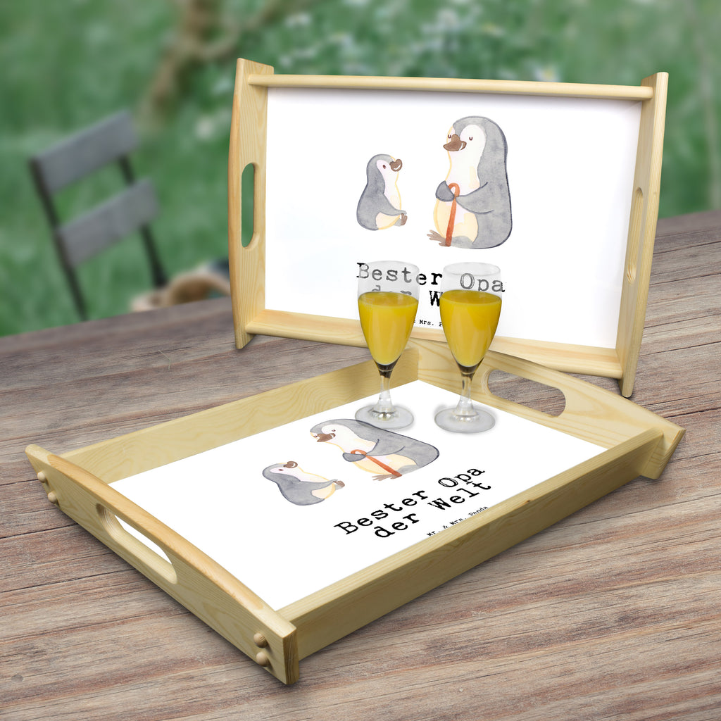 Serviertablett Pinguin Bester Opa der Welt Tablett, Holztablett, Küchentablett, Dekotablett, Frühstückstablett, für, Dankeschön, Geschenk, Schenken, Geburtstag, Geburtstagsgeschenk, Geschenkidee, Danke, Bedanken, Mitbringsel, Freude machen, Geschenktipp, Großvater, Grossvater, Opa, Opi. Großpapa, Großeltern, Enkel, Enkelin, Enkelkind, Kleinigkeit, Oppa, Oppi, Bester