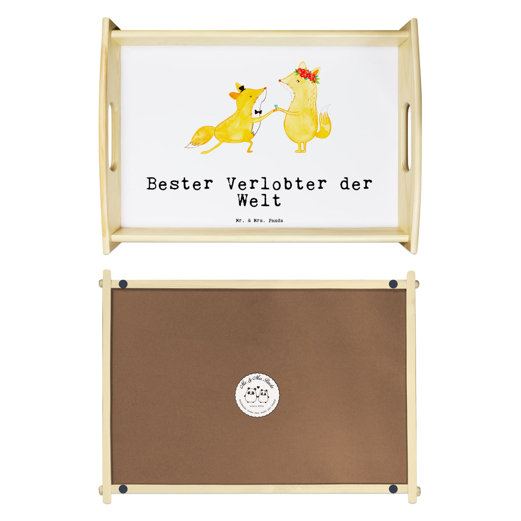 Serviertablett Fuchs Bester Verlobter der Welt Tablett, Holztablett, Küchentablett, Dekotablett, Frühstückstablett, für, Dankeschön, Geschenk, Schenken, Geburtstag, Geburtstagsgeschenk, Geschenkidee, Danke, Bedanken, Mitbringsel, Freude machen, Geschenktipp, Verlobter, Verloben, Verlobung, Traummann, Mann, Freund, Ehemann, Zukünftiger, Hochzeit, Ehe