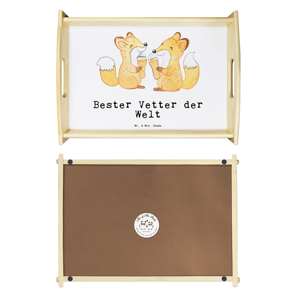 Serviertablett Fuchs Bester Vetter der Welt Tablett, Holztablett, Küchentablett, Dekotablett, Frühstückstablett, für, Dankeschön, Geschenk, Schenken, Geburtstag, Geburtstagsgeschenk, Geschenkidee, Danke, Bedanken, Mitbringsel, Freude machen, Geschenktipp, Vetter, Cousin, Kousin, Sohn von Onkel, Sohn von Tante, Familie, Verwandtschaft, Cousine