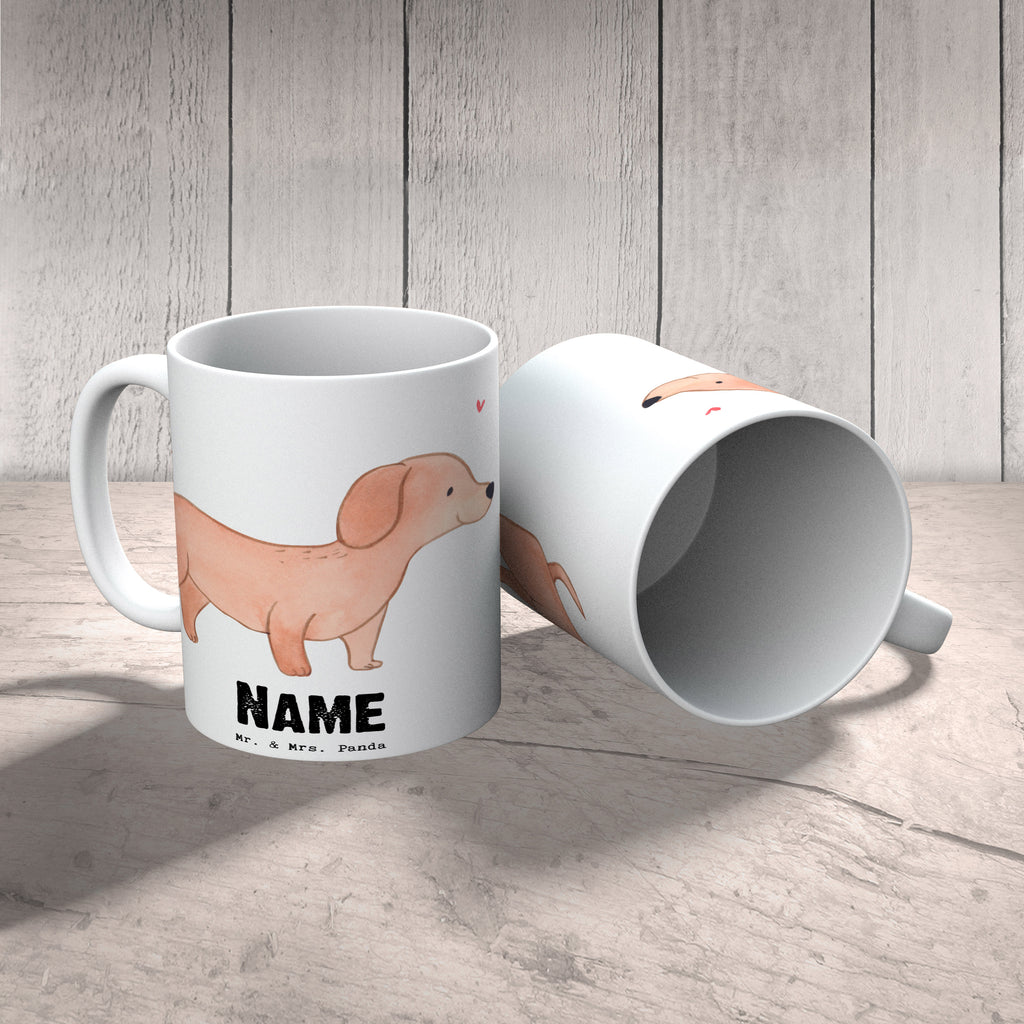 Personalisierte Tasse Dackel Kurzhaardackel Lebensretter Personalisierte Tasse, Namenstasse, Wunschname, Personalisiert, Tasse, Namen, Drucken, Tasse mit Namen, Hund, Hunderasse, Rassehund, Hundebesitzer, Geschenk, Tierfreund, Schenken, Welpe, Teckel, Dachshund, Kurzhaardackel