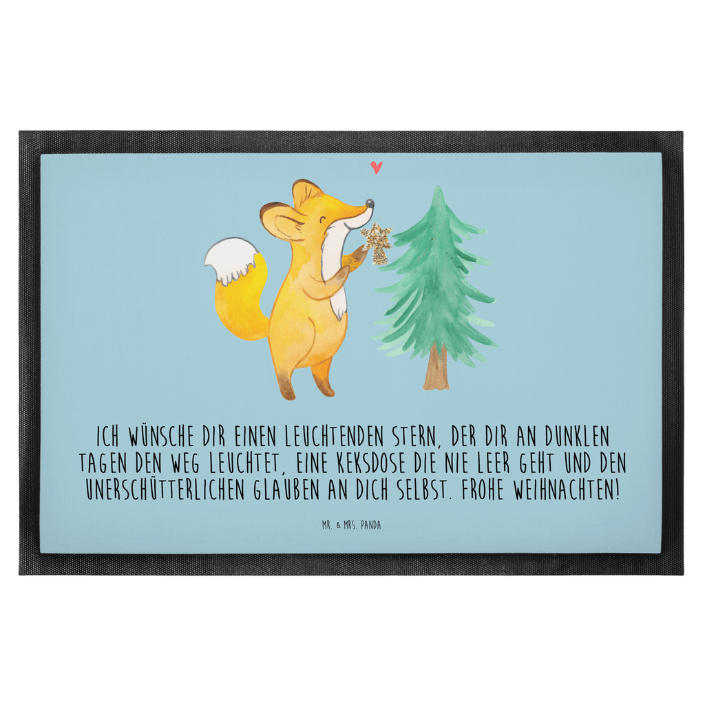 Fußmatte Fuchs  Weihnachtsbaum Winter, Weihnachten, Weihnachtsmann, Heiligabend, Weihnachtstage, Fuchs, Schlittschuh, Weihnachtszeit, Weihnachtsdekoration Türvorleger, Schmutzmatte, Fußabtreter, Matte, Schmutzfänger, Fußabstreifer, Schmutzfangmatte, Türmatte, Motivfußmatte,  Haustürmatte, Vorleger  Winter, Weihnachten, Weihnachtsdeko, Nikolaus, Advent, Heiligabend, Wintermotiv
