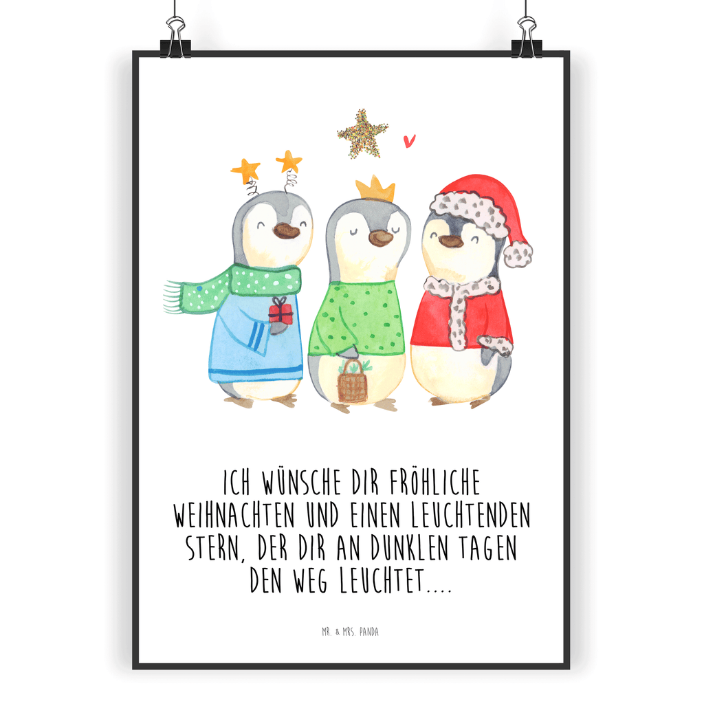 Poster Winterzeit Heilige drei Könige Poster, Wandposter, Bild, Wanddeko, Küchenposter, Kinderposter, Wanddeko Bild, Raumdekoration, Wanddekoration, Handgemaltes Poster, Mr. & Mrs. Panda Poster, Designposter, Kunstdruck, Posterdruck, Winter, Weihnachten, Weihnachtsdeko, Nikolaus, Advent, Heiligabend, Wintermotiv, Weihnachtsmann, Heilige drei Könige, Weihnachtstage, Weihnachtszeit