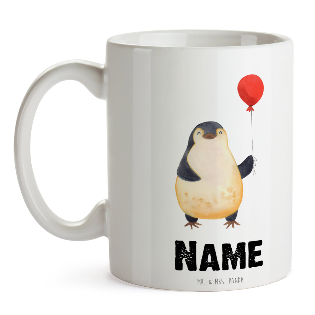 Personalisierte Tasse Pinguin Luftballon Personalisierte Tasse, Namenstasse, Wunschname, Personalisiert, Tasse, Namen, Drucken, Tasse mit Namen, Pinguin, Pinguine, Luftballon, Tagträume, Lebenslust, Geschenk Freundin, Geschenkidee, beste Freundin, Motivation, Neustart, neues Leben, Liebe, Glück