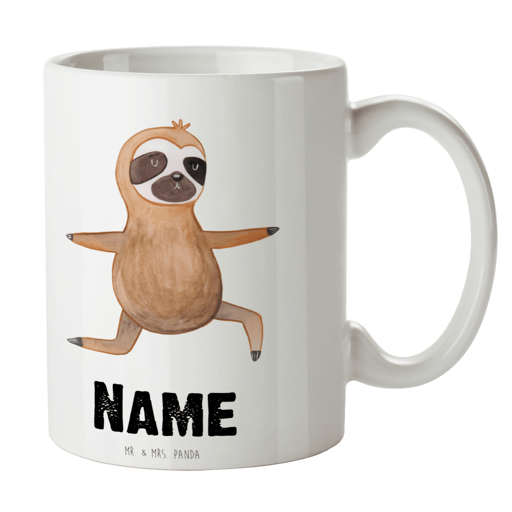 Personalisierte Tasse Faultier  Yoga Personalisierte Tasse, Namenstasse, Wunschname, Personalisiert, Tasse, Namen, Drucken, Tasse mit Namen, Faultier, Faultier Geschenk, Faultier Deko, Faultiere, faul, Lieblingstier, Yoga, Namaste, Krieger, Yogaübungen, Meditation, Atmung, Gelassenheit, Entspannung