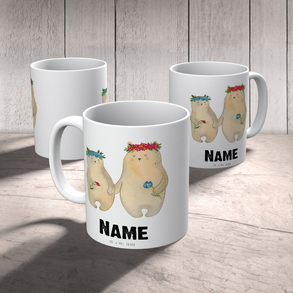 Personalisierte Tasse Bären mit Blumenkranz Personalisierte Tasse, Namenstasse, Wunschname, Personalisiert, Tasse, Namen, Drucken, Tasse mit Namen, Familie, Vatertag, Muttertag, Bruder, Schwester, Mama, Papa, Oma, Opa, Bär, Bären, Mutter, Mutti, Mami, Lieblingsmensch, Lieblingsmama, beste Mutter, weltbeste Mama, Geschenk Mama. Muttertag, Tochter, Kind, Kinder, Töchter, Family, Vorbild